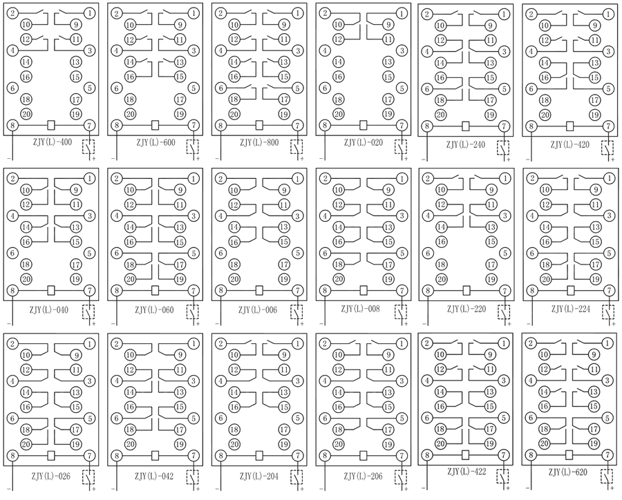 ZJL-620電流型中間老龄产业内部接線圖