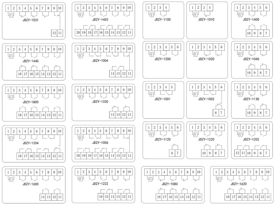 JDZY-1202内部接線圖