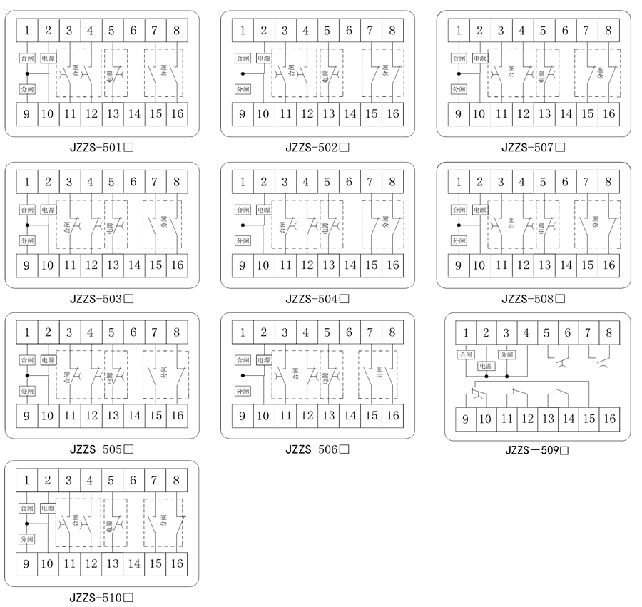 JZZS-5054内部接線圖