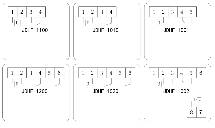 JDHF-1002内部接線圖