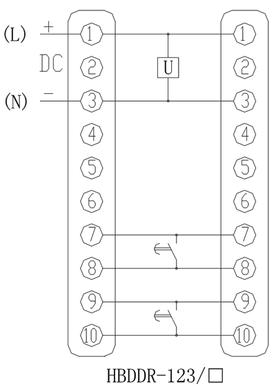 HBDDR-123/6内部接線圖