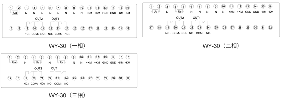 WY-31B4内部接線圖