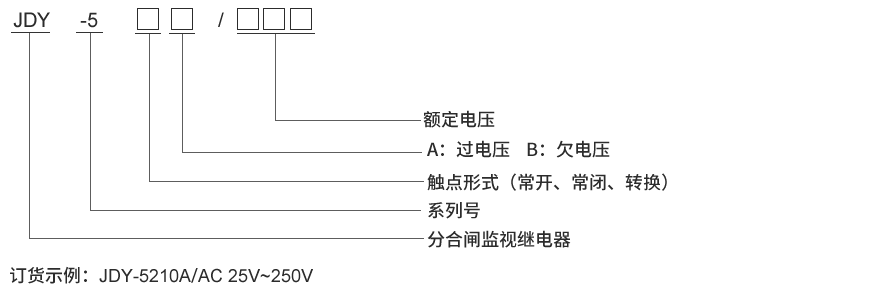 JDY-5101型号及其含義