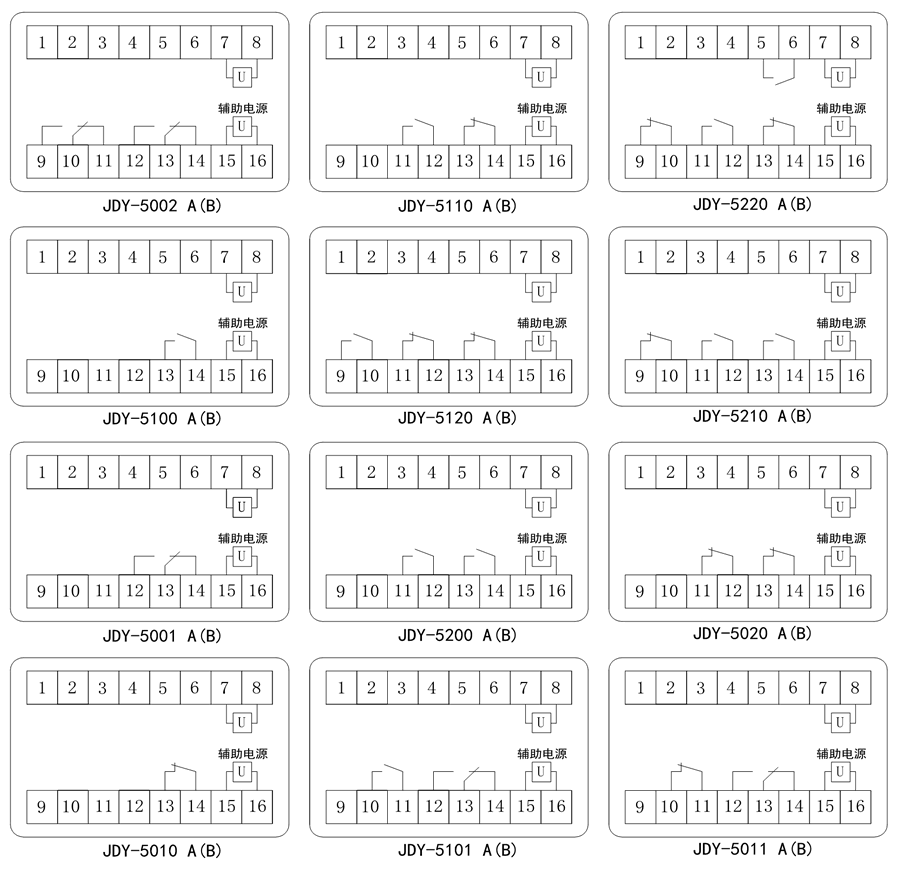 JDY-5002内部接線圖